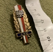 ASW absolwentka odznaka Akademii Spraw Wewnętrznych MO i SB PRL