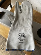 Rękawice Ochronne Piekarnicze 1-Palec Skórzane 300°C 36 cm Żaroodporne