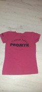 Strój gimnastyka artystyczna Promyk Zuzanna Zuzia r.128 8lat bluzka tshirt