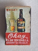 Unikatowe zapałki kolekcjonerskie Whisky Okay .  Lata 40-te.