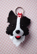 Border  collie pies, rasa- breloczek do kluczy handmade