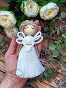 Anioł Stróż z makramy