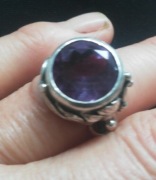 Pierścionek autorski, z Aleksandryt srebro