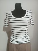 Bluzka w paski firmy Amisu używana rozmiar 34
