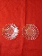 Spodeczki pod szklanki z okresu PRL