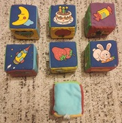 Klocki pluszowe 7 sztuk dla niemowląt