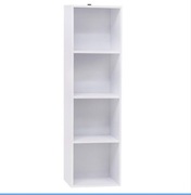 Regał na książki stojący biały WOLTU