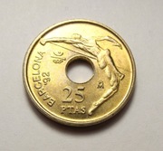 Hiszpania 25 pesetas 1991 OLIMPIADA PIĘKNA!