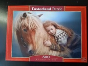 Puzzle Castorland 500 elementów. My best friend. Dziewczynka na koniu