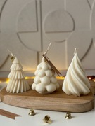 Świeca sojowa zestaw 3szt Merry & Bright Święta choinka | noya