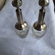 Dwie srebrne karafki XIXw Francja 