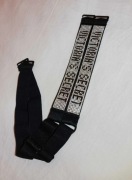 Ramiączka Victoria's Secret 2cm czarne kostium kąpielowy biustonosz 