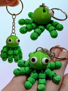 Brelok Breloczek do kluczy lub plecaka OŚMIORNICA DRUK 3D FLEXI