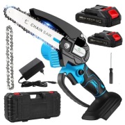 Mała Pilarka Łańcuchowa Piła do Drewna Gałęzi Akumulatorowa Ogrodowa Mini