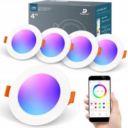 4x Oczko Halogen RGB sufitowy oprawka Alexa Wpuszczany RGBWW 97–110 mm