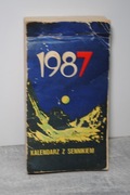Kalendarz z sennikiem PRL 1987 zdzierak