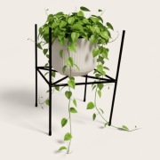 Kwietnik Stojak Na Kwiaty Stojący Metalowy Nowoczesny Loft 30cm Salon