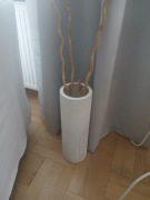 Ikea wazon biały gipsowy 