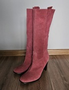 Kozaki zamszowe marki Lili "made in Brasil" stan BDB