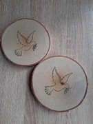 Gołąb. Podkładka pod kubek.