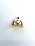 Lego 973px5c01 paradisa tors z różowymi rękawami i z nadrukiem konia
