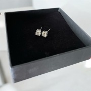 Kolczyki Moissanite Premium | Certyfikat GRA | Diamentowy Blask