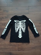 Koszulka kościotrup szkielet fluorescencyjny H&M 110-116 cm