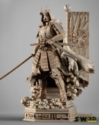 Figurka druk 3D żywica " Darth Vader Samurai - F925 " - 120 mm