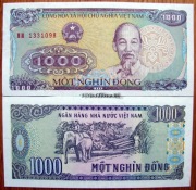 WIETNAM 1000 DONG 1988 UNC