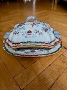 PIĘKNY PÓŁMISEK Z TALERZAMI - 'OGRÓD JAPOŃSKI'