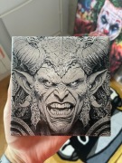 Obraz Wypalony na Płytce Ceramicznej - Demon, 15x15 cm