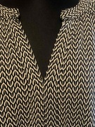 H&M bluzka tunika top oversize jodełka duża stójka bez rękawa