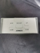 Zegarek/Budzik Jones LED Reflect w kolorze białym