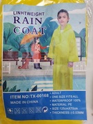 PŁASZCZ PRZECIWDESZCZOWY PONCZO deszczówka z kapturem długi rękaw