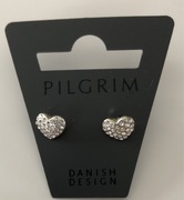 Pilgrim kolczyki serduszka kryształki
