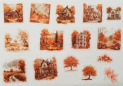 naklejki 30szt las jesienią scrapbooking