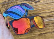 Piękne Okulary przeciwsłoneczne Polarized UV400 lustrzanki kameleon +etui