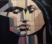 Bratnie dusze 2 obraz 120x100 cm farby akrylowe