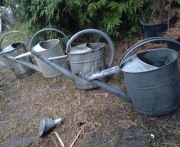 Konewka z blachy ocynkowanej stara z czasów PRL