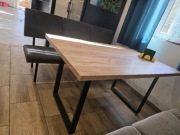 Stół prostokątny Invicta interior 140 x 90 x 77cm odcienie brązu