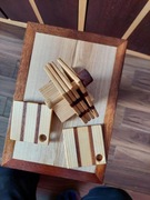 Podstawki pod kubki, szklanki, Drewniane 6 sztuk