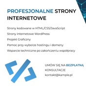 Profesjonalne strony internetowe – szybko, solidnie + projekt graficzny