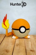 Figurka Charmander pokeball ok 10x10cm