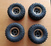 Mosiężne koła, opony, obciążniki hex 7mm