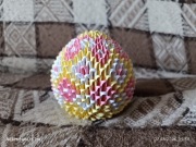 Duża Pisanka Wielkanocna Wzór 2 Origami Modułowe 3D