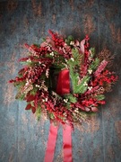 Wyjątkowy wianek świąteczny - Rubinowa Etiuda 