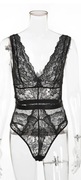Czarne koronkowe body M 38 