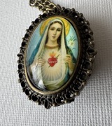 Zegarek kieszonkowy z ikoną Matki Boskiej