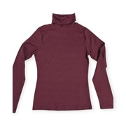 Golf New Look S M 36 38 bordowy burgundowy cienki prążek casual