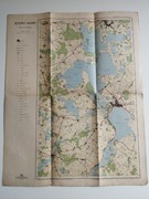 Stara mapa jeziora Mamry  1957 rok